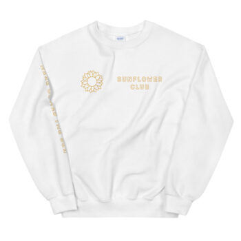 Words Are Vibrations Sunflower Club Sweater
